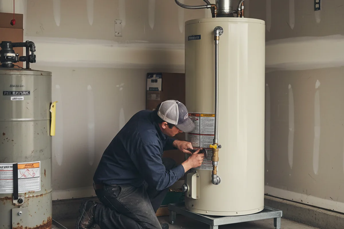 Water heater and shutoff valve replacement in Scotts Valley